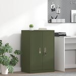 vidaXL Armoire de rangement Vert olive 60 x 40 x 90 cm Acier