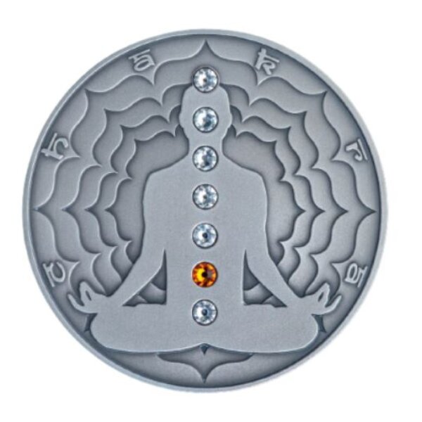 SWADHISTHANA Chakra 2 Once Argent Monnaie 2000 Francs Cameroon 2021
