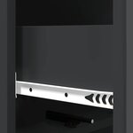 vidaXL Armoire à tiroirs Noir 33 x 34 5 x 92 cm Bois d'ingénierie