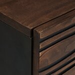vidaXL Table basse - 80 x 50 x 40 cm  faite en bois massif et en bois reconstitué.