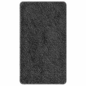 vidaXL Tapis de bain antidérapant Gris foncé 70 x 120 cm PP