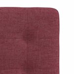 vidaXL Chaises à manger lot de 4 rouge bordeaux tissu