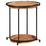 vidaXL Table d'appoint Ø55x60 cm bois massif d'acacia