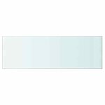 vidaXL Panneaux d'étagère 2 Pièces Verre Transparent 90 x 30 cm