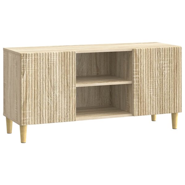 vidaXL Meuble TV 102 x 34 5 x 50 cm Chêne Sonoma Bois d'ingénierie