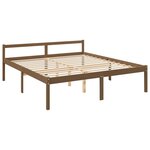 vidaXL Lit pour personne âgée sans matelas 200x200 cm bois massif