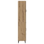 vidaXL Haut Armoire Montage mural Chêne artisanal 69 5 x 34 x 180 cm