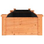 vidaXL Lit surélevé de jardin doublure 240x45x25 cm bois massif sapin