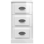 vidaXL Buffet blanc brillant 36x35 5x67 5 cm bois d'ingénierie