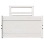 vidaXL Cadre de lit avec tête de lit sans matelas blanc 90x200 cm