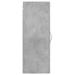 vidaXL Armoire murale gris béton 34 5x34x90 cm bois d'ingénierie