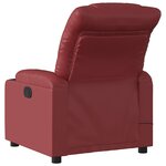 vidaXL Fauteuil de massage inclinable Rouge bordeaux Similicuir