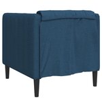vidaXL Fauteuil bleu tissu