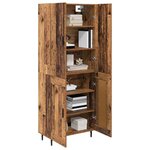 vidaXL Haut Armoire Bois Ancien 69 5 x 34 x 180 cm
