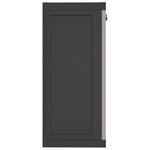 vidaXL Armoire de rangement d'extérieur gris et noir 65x37x85 cm PP