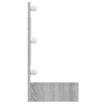 vidaXL Armoire à miroir avec LED Sonoma gris 90x31 5x62 cm