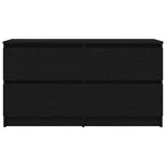 vidaXL Meuble TV noir 100x35x54 cm bois d'ingénierie