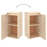 vidaXL Meubles TV 2 Pièces Bois massif de pin