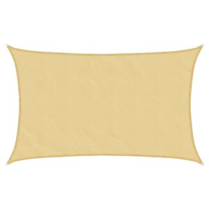 vidaXL Voile d'ombrage sable 8x5 m 100   polyester oxford