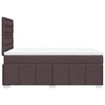 vidaXL Sommier à lattes de lit avec matelas Marron foncé 120x200 cm