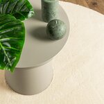 vidaXL Tapis HUARTE à poils courts doux et lavable crème Ø 160 cm