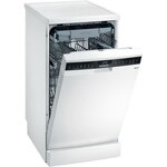 Lave-vaisselle pose libre siemens sr23hw65me - 10 couverts - moteur induction - largeur 45cm - 45db - blanc