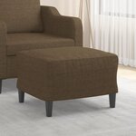 vidaXL Repose-pied Marron 60x50x41 cm Tissu