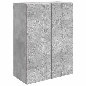 vidaXL Armoire Murale 66 x 34 5 x 90 cm Bois d'ingénierie Gris béton