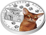 Monnaie ABYSSINIAN Cat Breeds 1 Oz Argent 1$ Niue 2026 (PRÉCOMMANDE)