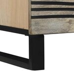 vidaXL Buffet Blanc 80 x 33 x 75 cm bois de manguier massif