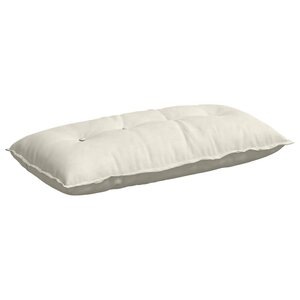 vidaXL Coussin de Dos Crème 100 x 50 cm Tissu en velours côtelé