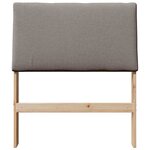 vidaXL Tête de lit capitonnée Taupe 80 cm Pin massif