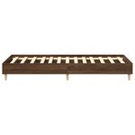 vidaXL Cadre de lit sans matelas chêne marron 90x190cm bois ingénierie