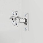 vidaXL Ensemble d'armoire de salle de bain TULUM Blanc brillant