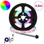 vidaXL Bande LED 12 Pièces Noir et Transparent 40 x 0 8 x 0 3 cm