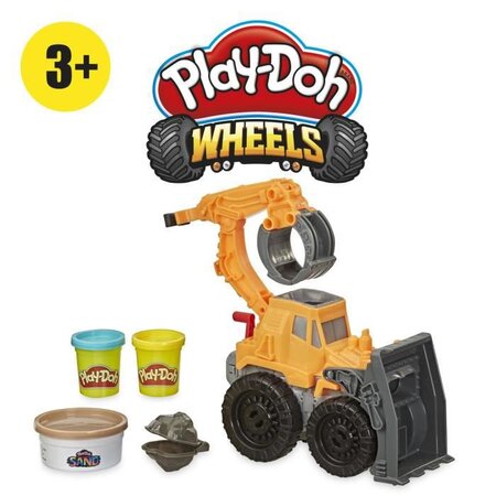 Play-doh wheels  pâte a modeler - le tractopelle