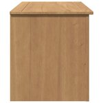 vidaXL Coffre de rangement avec couvercle Panama bois massif de pin