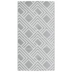 vidaXL Tapis d'extérieur ARAKIL gris 80 x 150 cm PP