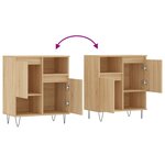 vidaXL Buffet Chêne sonoma 60x35x70 cm Bois d'ingénierie