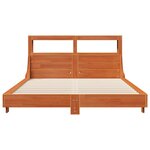 vidaXL Cadre de lit sans matelas cire marron 120x200cm bois pin massif