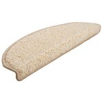 vidaXL Tapis d'escalier 20 Pièces crème 65x21x4 cm