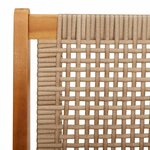 vidaXL Mobilier de jardin Beige 122 x 78 x 73cm Bois d'acacia massif