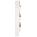 vidaXL Jardinière murale 3 niveaux 60x18 5x110 cm blanc pin massif
