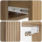 vidaXL Cabinet de chevet mural Chêne artisanal 49 x 34 5 x 20 cm