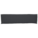 vidaXL Coussin de palette pour banc Noir 150x40x8 cm Tissu Oxford