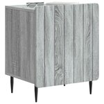 vidaXL Cabinet de chevet Sonoma gris 43 x 34 5 x 52 cm