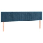 vidaXL Sommier à lattes de lit et matelas bleu foncé 120x190cm velours