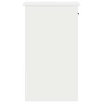 vidaXL Support de tour d'ordinateur avec tiroir blanc 35x45x77 cm