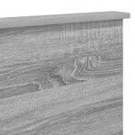 vidaXL Tête de lit Gris Sonoma 120 cm Bois d'ingénierie
