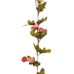vidaXL Guirlandes de fleurs de Noël 6 Pièces rose 215 cm